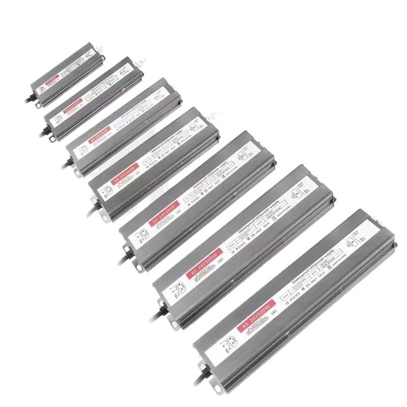 60 واط محول طاقة LED مقاوم للماء في الهواء الطلق IP67 من التيار المتردد إلى التيار المستمر 12 فولت 24 فولت - Image 1